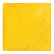 A School Bus Yellow paper napkin with a diamond pattern.