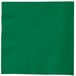 An emerald green napkin on a white background.