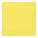 A Creative Converting Mimosa Yellow napkin with a diamond pattern.