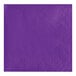 A purple paper napkin with a white diamond pattern.