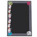 24 inch x 36 inch Black Marker Board with Ice Cream Graphic RMV-2436-IC