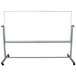 Luxor MB9640WW 96 inch x 40 inch Double-Sided Magnetic Whiteboard with Aluminum Frame and Stand