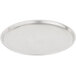 An American Metalcraft heavy weight aluminum pizza pan with a white background.