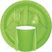 A Fresh Lime Green plastic spoon.