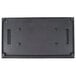 A black rectangular flat grill plate for an Avantco sandwich grill with screw holes.