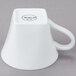 A Libbey white porcelain coffee mug with a handle.