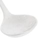 A white Thunder Group Blue Bamboo soup ladle with speckled specks.