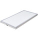 A white rectangular door for refrigeration equipment with a silver border.