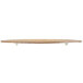 An American Metalcraft melamine serving board with a faux rustic wood design on a table with a white plate.