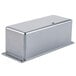 An Avantco rectangular silver metal electrical box cover.