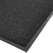 Cactus Mat 1485M-L31 3' x 10' Charcoal Needle Rib Carpet Mat - 3/8 inch Thick