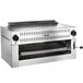 A close-up of the grill rack inside a Vulcan stainless steel infrared salamander broiler.