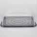 D&W Fine Pack G85-1 1/4 Size 2-3 Layer Sheet Cake Display Container with Clear Dome Lid - 80/Case