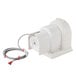 A white Viking Solid rinse aid dispenser pump with a wire attached.