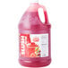 A Carnival King jug of red Fruit Punch slushy syrup.