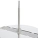 A metal rod on a metal surface with a metal base.