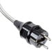 A black and silver cable with a black plug and silver wire for a Carnival King PM50R popcorn machine kettle.