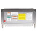 A Vulcan stainless steel radiant charbroiler on a counter.