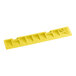 A yellow plastic Cactus Mat corner ramp with holes.