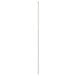 A long thin metal rod with a white background.