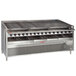 MagiKitch'n FM-RMB-672CR-NAT 72 inch Natural Gas Radiant Charbroiler with Cabinet Base - 240,000 BTU
