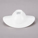 A white oval porcelain bowl.