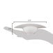 A hand holding a 10 Strawberry Street Somba oval white porcelain bowl.