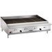 A Vulcan liquid propane charbroiler with two burners on a counter.