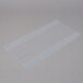 A clear plastic LK Packaging food bag on a white surface.