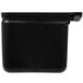 A black rectangular Cambro silverware holder.