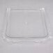 A clear plastic container with a clear lid.