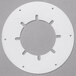 A white circular gasket with holes for cups.