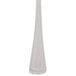 A close-up of a Libbey stainless steel bouillon spoon with a white background.