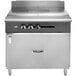 A Vulcan V1FT36B-NAT V Series gas range with a French top on a counter.