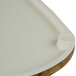 An American Metalcraft melamine serving board with a faux rustic wood design on a white background.