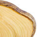 An American Metalcraft melamine serving board with a faux rustic wood finish.