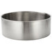 An American Metalcraft stainless steel bowl with a satin finish on a white background.