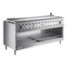 A Vulcan stainless steel cheese melter with a shelf.