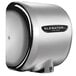 A silver Excel XL-C-ECO hand dryer with a black cover.