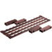 A Franmara Modularack wooden wine rack with four rows of wine bottles.