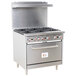 Cooking Performance Group S36-L Liquid Propane 6 Burner 36 inch Range with Standard Oven - 210,000 BTU
