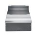 A stainless steel counter top with a Vulcan VWT18 spreader plate on top.