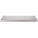 A silver rectangular Vulcan reinforced high shelf with a grey surface.