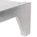 A Vulcan RSHELF-XL36 stainless steel high shelf with metal brackets.