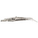 A nickel branch-shaped tray on a white background.
