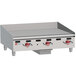 Wolf AGM36-NAT Natural Gas 36 inch Heavy-Duty Gas Countertop Griddle with Manual Controls - 81,000 BTU