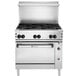 Wolf C36S-6BN Challenger XL Series Natural Gas 36 inch Manual Range with 6 Burners and Standard Oven - 215,000 BTU