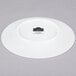 A white 10 Strawberry Street porcelain salad/dessert plate with a black logo.