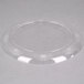 A clear plastic WNA Comet Designerware plate with a flower design.