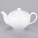 A 10 Strawberry Street Classic White porcelain teapot with two handles on a white background.